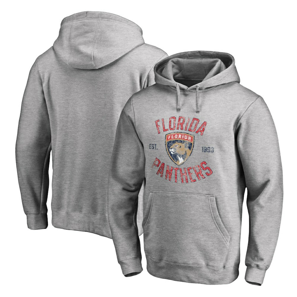 Florida Panthers Heritage Pullover Hoodie - Ash Hoodies