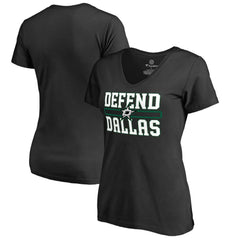 Dallas Stars Women's Hometown Collection Defend T-Shirt - Black T-shirts