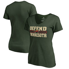Minnesota Wild Women's Hometown Collection Defend T-Shirt - Green T-shirts
