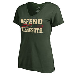 Minnesota Wild Women's Hometown Collection Defend T-Shirt - Green T-shirts