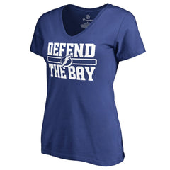 Tampa Bay Lightning Women's Hometown Collection Defend T-Shirt - Blue T-shirts