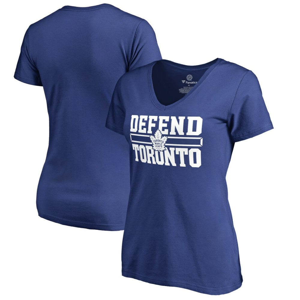 Toronto Maple Leafs Women's Hometown Collection Defend T-Shirt - Royal T-shirts