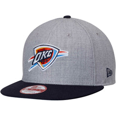 Oklahoma City Thunder Two-Tone 9FIFTY Snapback Adjustable Hat - Heathered Gray/Navy sale