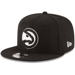 Atlanta Hawks Black & White Logo 9FIFTY Adjustable Snapback Hat - Black on sale