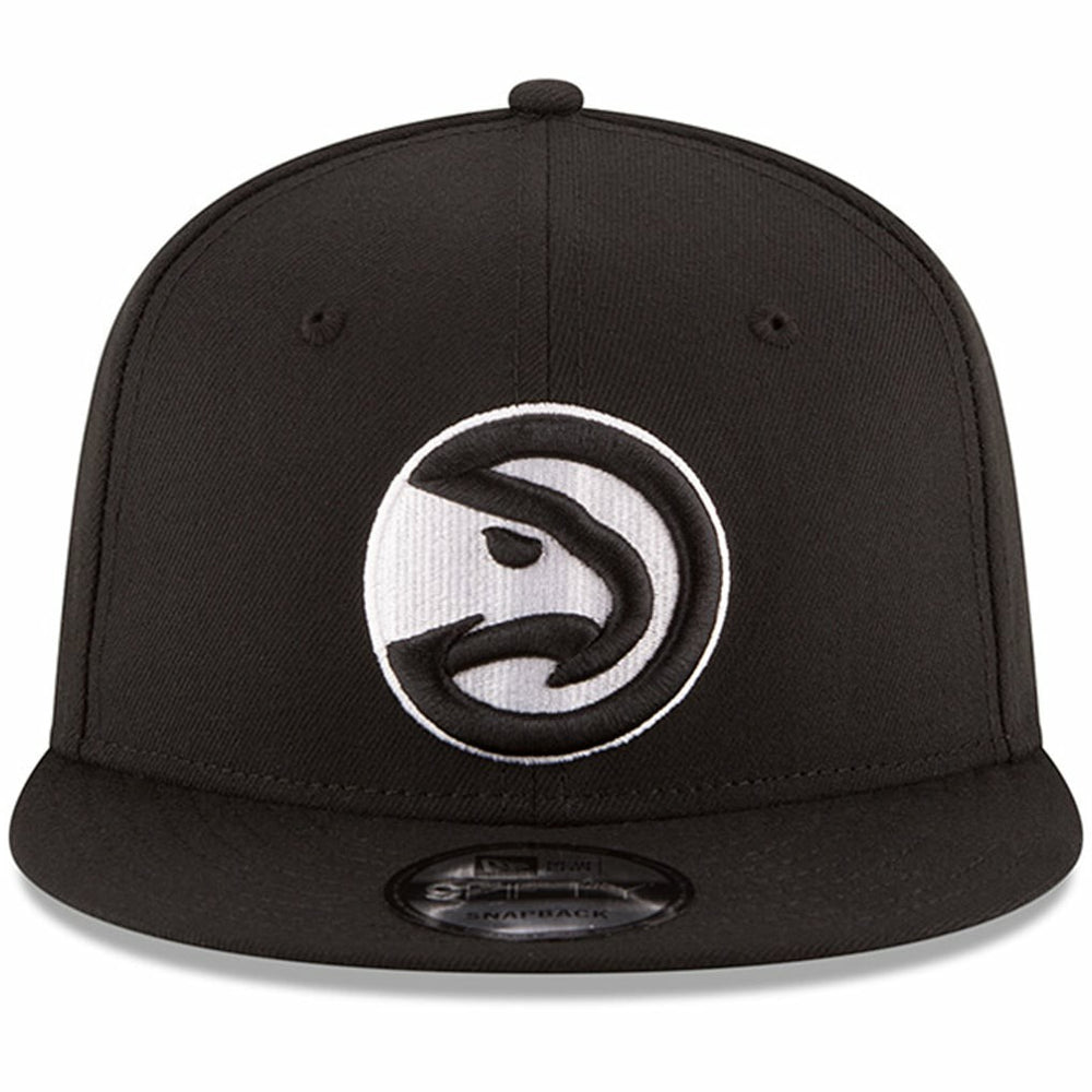 Atlanta Hawks Black & White Logo 9FIFTY Adjustable Snapback Hat - Black on sale
