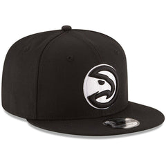 Atlanta Hawks Black & White Logo 9FIFTY Adjustable Snapback Hat - Black on sale
