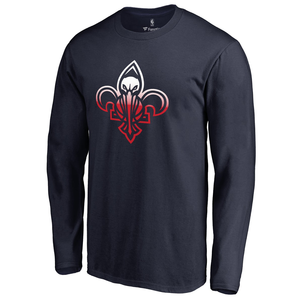 New Orleans Pelicans Gradient Logo Long Sleeve T-Shirt - Navy shop