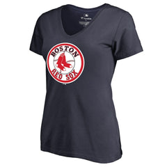 Boston Red Sox Women's Cooperstown Collection Forbes T-Shirt Navy