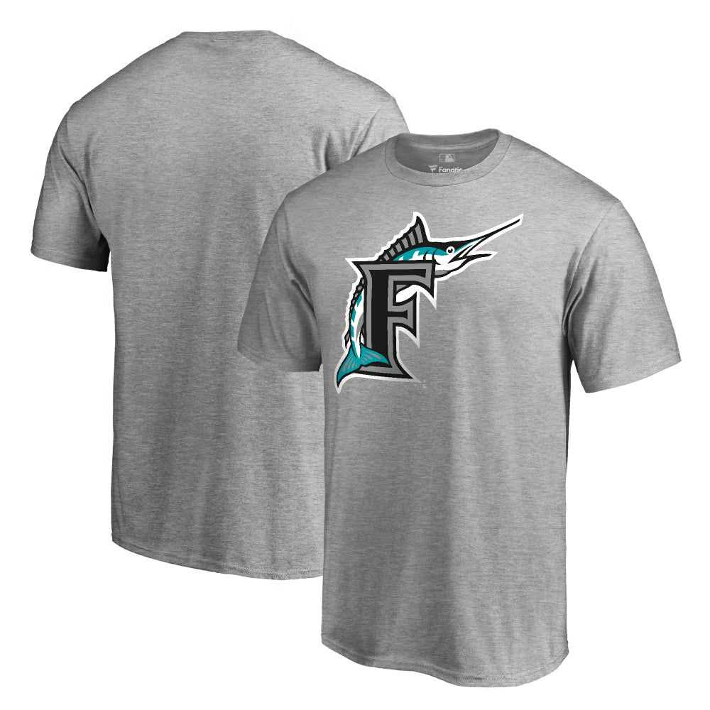 Miami Marlins Cooperstown Collection Forbes T-Shirt Ash