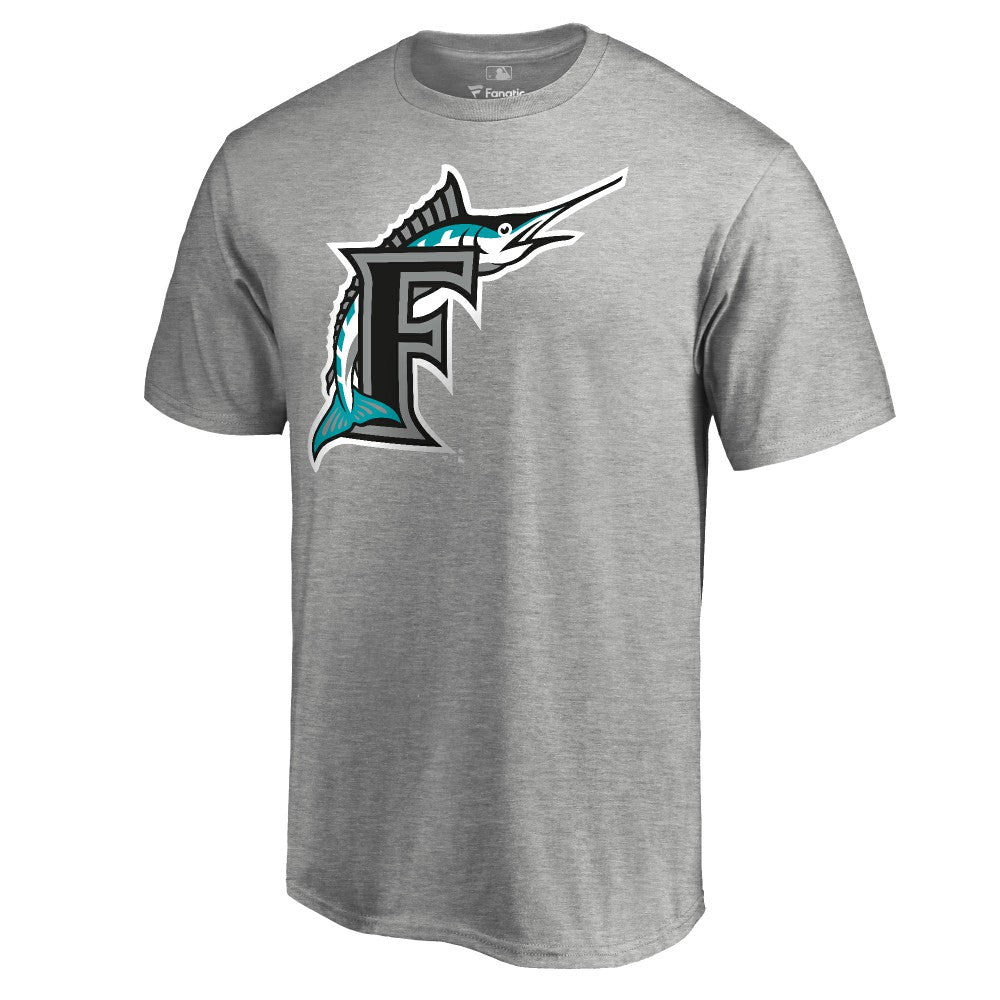 Miami Marlins Cooperstown Collection Forbes T-Shirt Ash