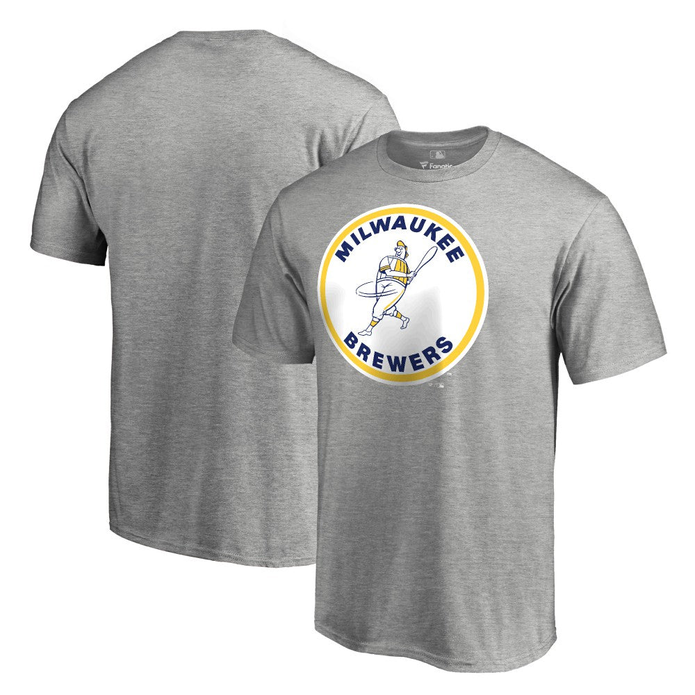 Milwaukee Brewers Cooperstown Collection Forbes T-Shirt Ash