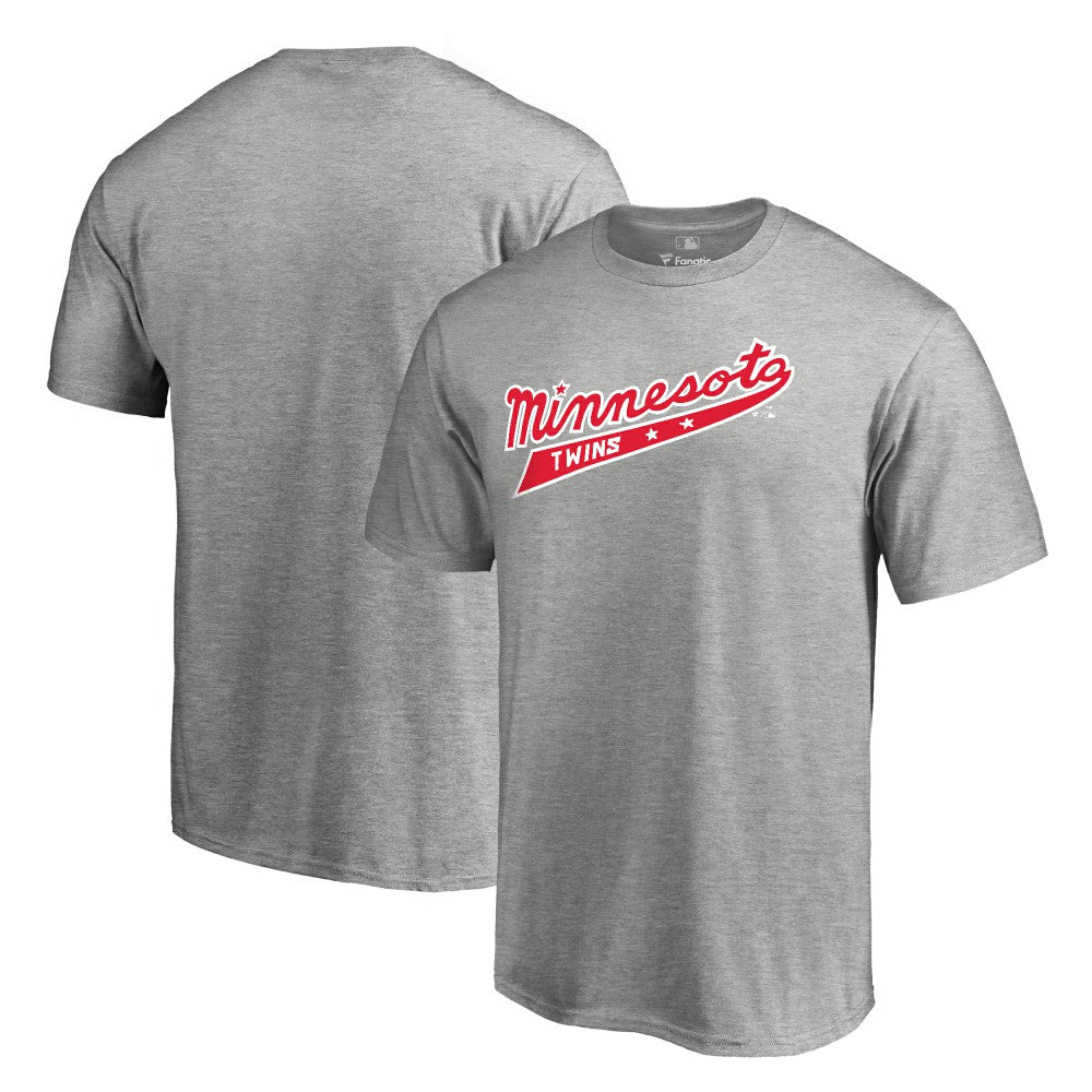 Minnesota Twins Cooperstown Collection Forbes T-Shirt Ash