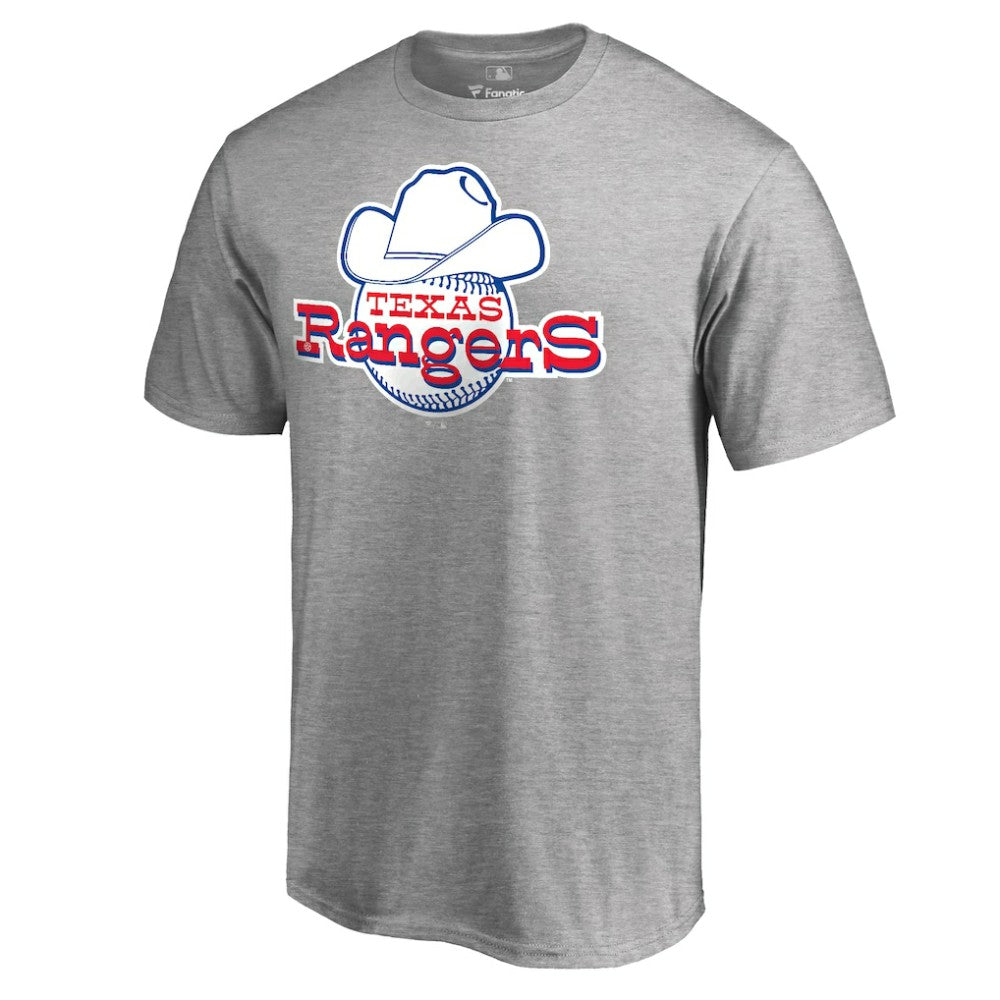 Texas Rangers Cooperstown Collection Forbes T-Shirt Ash