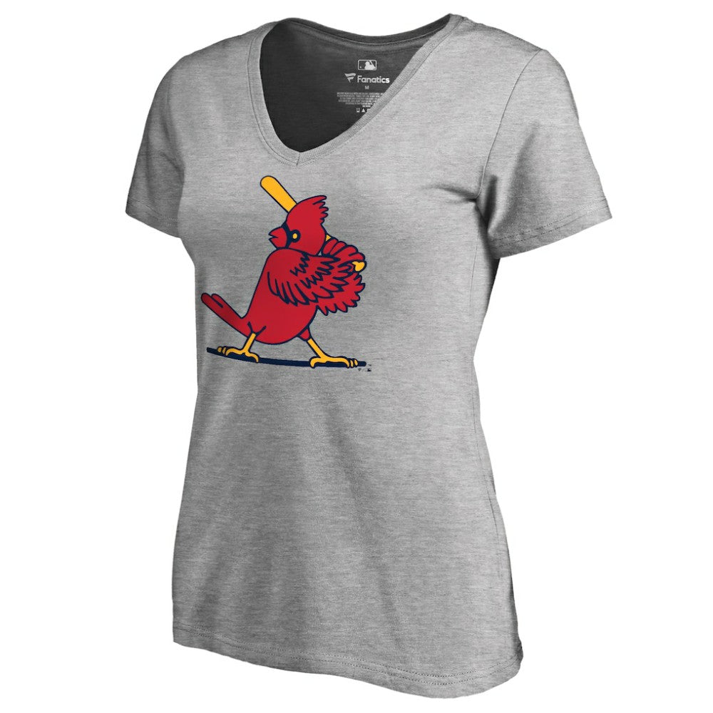 St. Louis Cardinals Women's Cooperstown Collection Forbes T-Shirt Ash