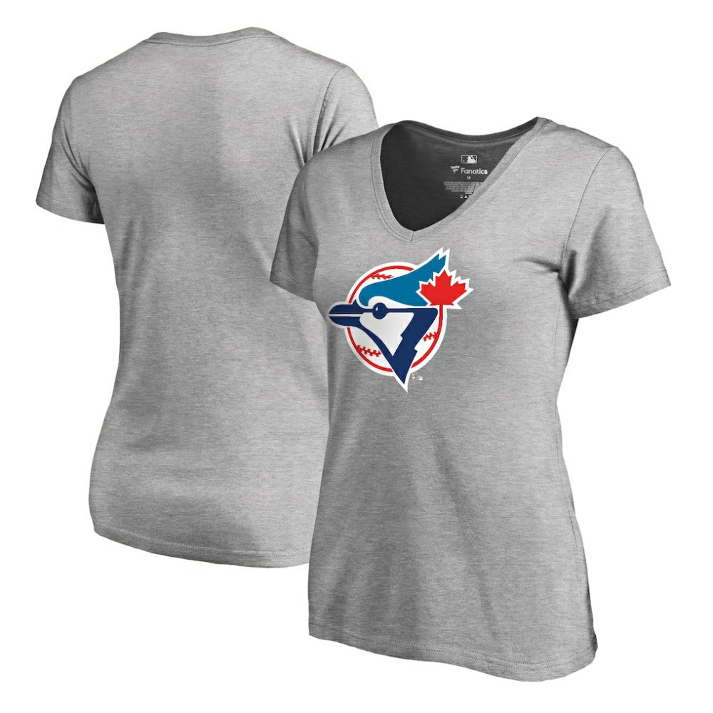 Toronto Blue Jays Women's Cooperstown Collection Forbes T-Shirt Ash