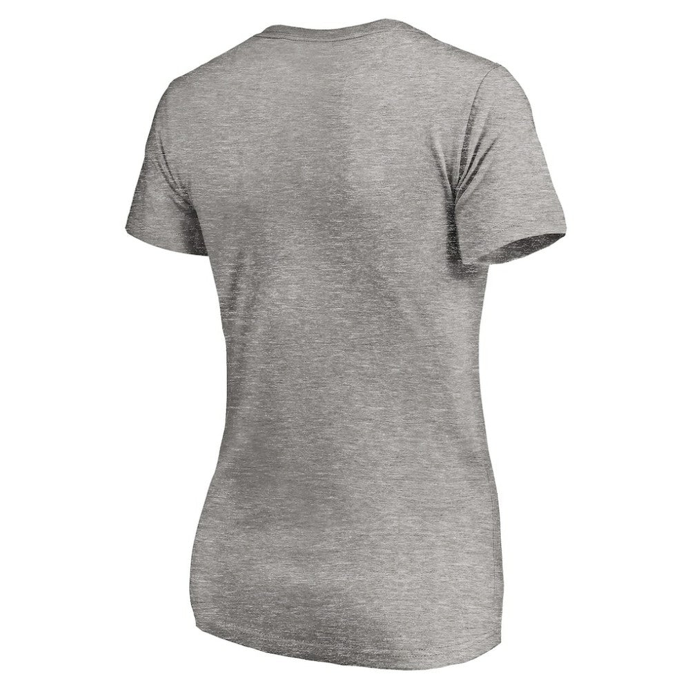 Pittsburgh Pirates Women's Core Wahconah V-Neck T-Shirt Heather Gray
