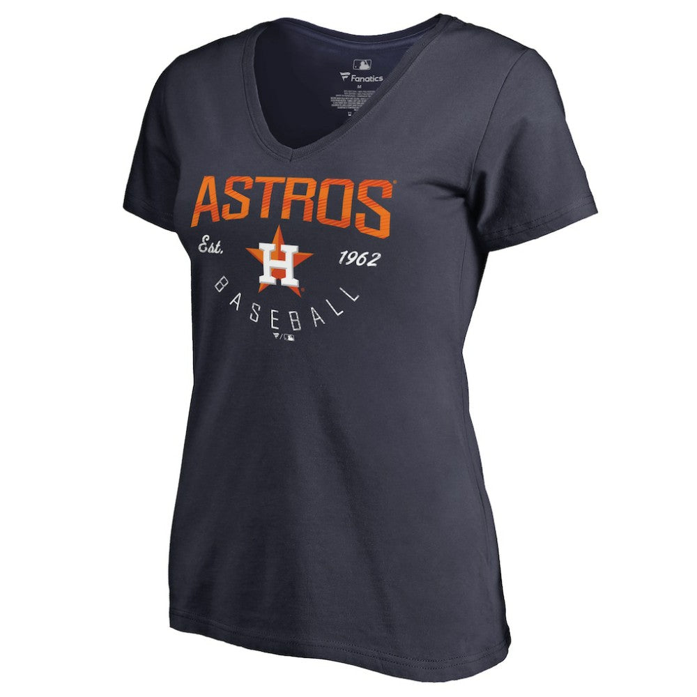 Houston Astros Women's Live For It V-Neck T-Shirt Navy
