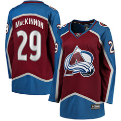 Nathan MacKinnon Colorado Avalanche Fanatics Women's Home Breakaway Jersey - Maroon Jerseys