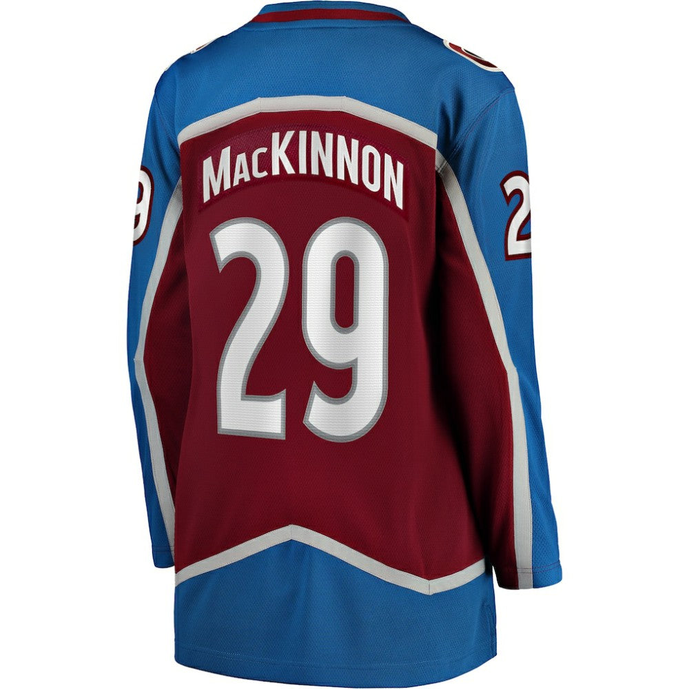 Nathan MacKinnon Colorado Avalanche Fanatics Women's Home Breakaway Jersey - Maroon Jerseys