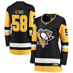 Kris Letang Pittsburgh Penguins Fanatics Women's Home Breakaway Jersey - Black Jerseys