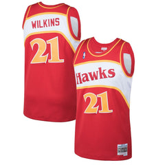 Dominique Wilkins Atlanta Hawks 1986/87 Hardwood Classics Swingman Jersey - Red cheap