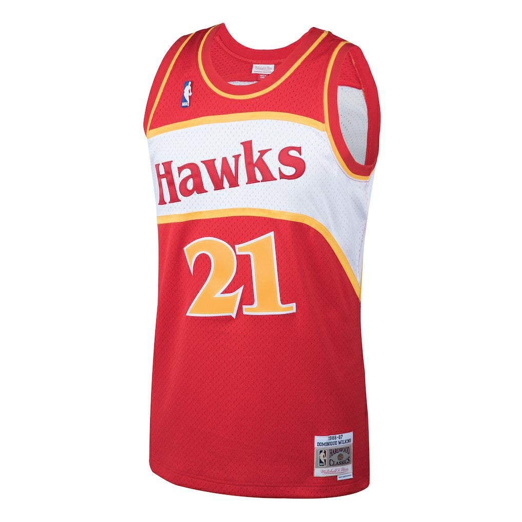 Dominique Wilkins Atlanta Hawks 1986/87 Hardwood Classics Swingman Jersey - Red cheap
