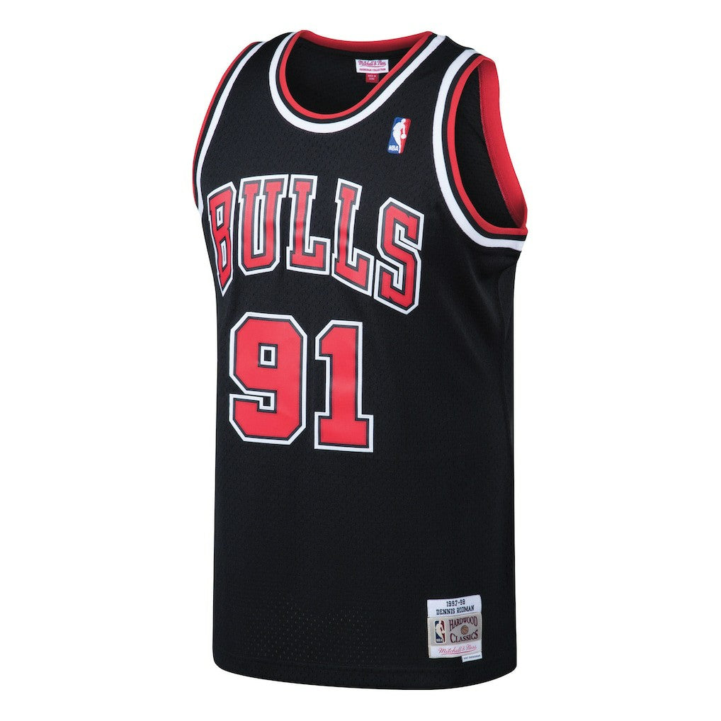 Dennis Rodman Chicago Bulls 1997/98 Hardwood Classics Swingman Jersey sale - Black shop