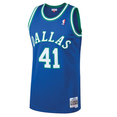 Dirk Nowitzki Dallas Mavericks 1998/99 Hardwood Classics Swingman Jersey sale - Blue shop
