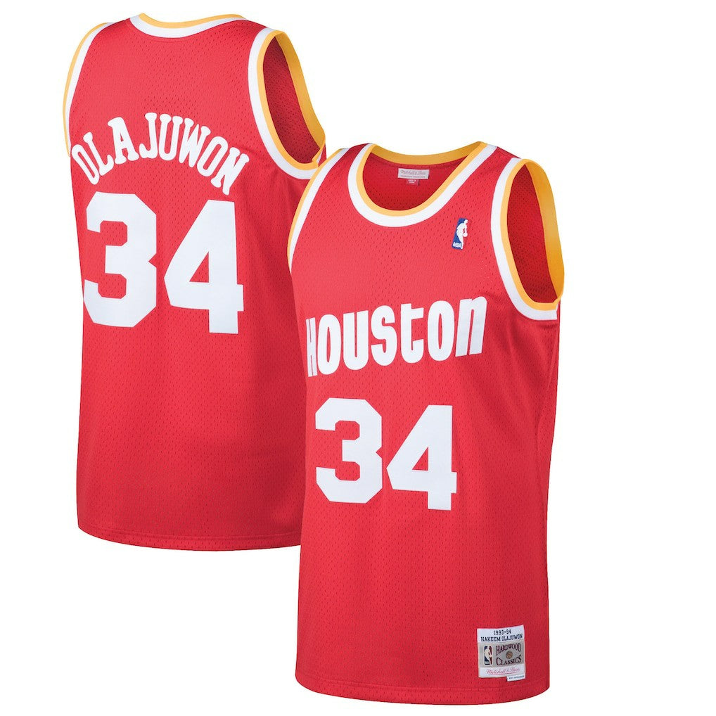 Hakeem Olajuwon Houston Rockets 1993/94 Hardwood Classics Swingman Jersey - Red outlet