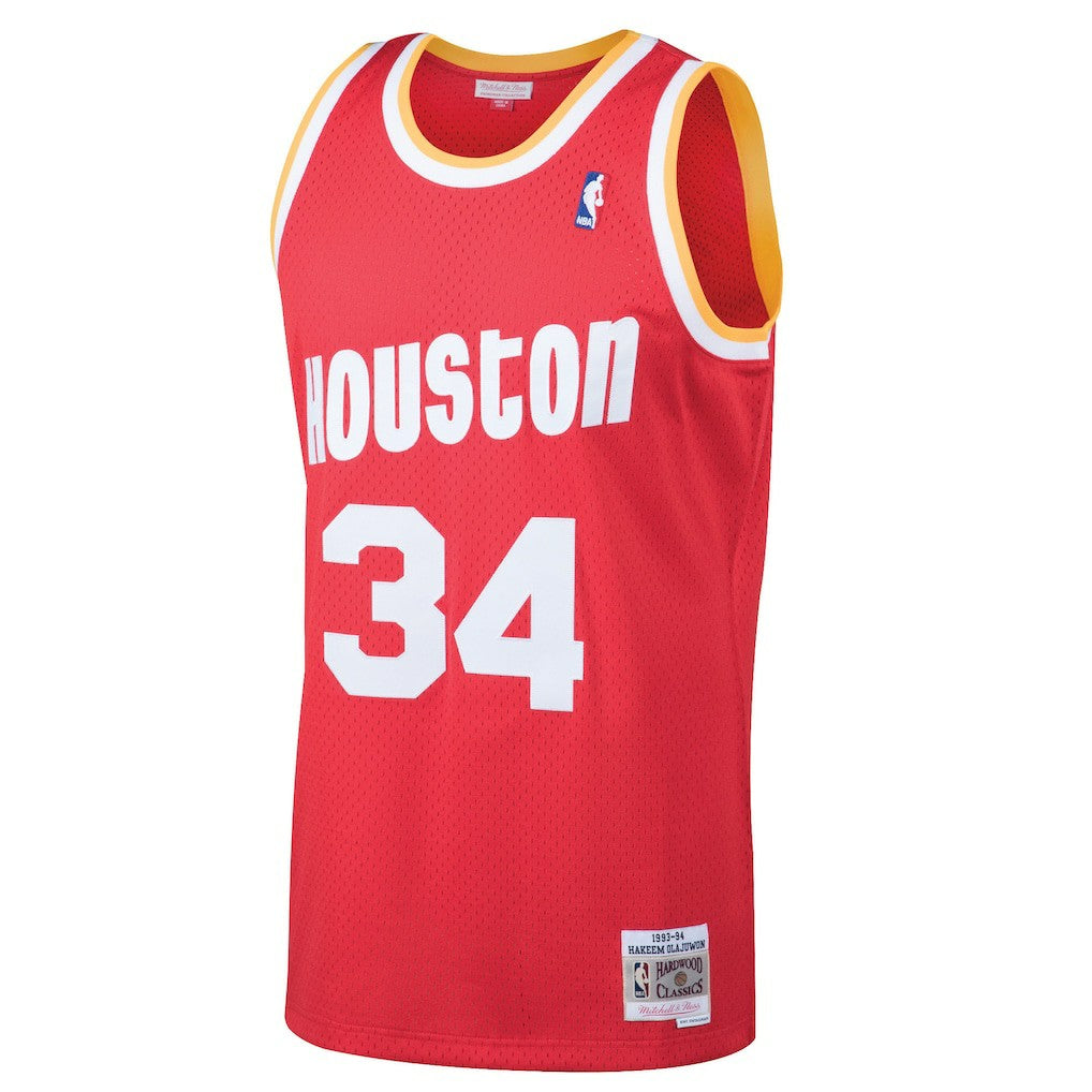 Hakeem Olajuwon Houston Rockets 1993/94 Hardwood Classics Swingman Jersey - Red outlet