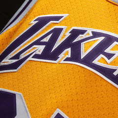 Magic Johnson Los Angeles Lakers 1984/85 Hardwood Classics Swingman Jersey - Gold for sale