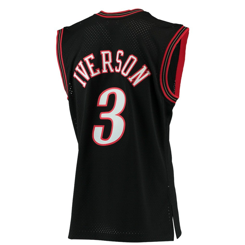 Allen Iverson Philadelphia 76ers 2000/01 Hardwood Classics Swingman Jersey sale - Black sale