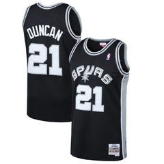 Tim Duncan San Antonio Spurs 1998/99 Hardwood Classics Swingman Jersey - Black for sale