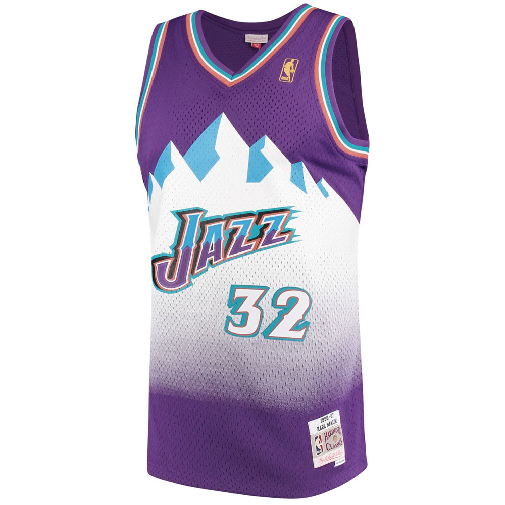 Karl Malone Utah Jazz 1996/97 Hardwood Classics Swingman Jersey - Purple cheap