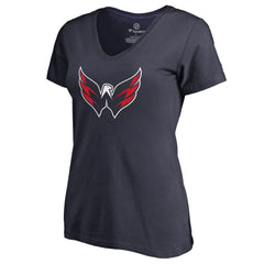 Washington Capitals Women's Primary Logo T-Shirt - Navy T-shirts