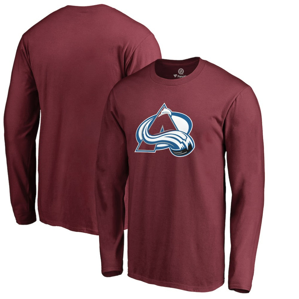 Colorado Avalanche Primary Logo 2 Long Sleeve T-Shirt - Maroon T-shirts