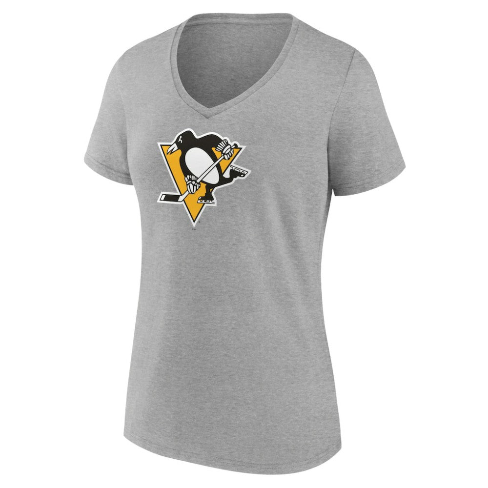 Pittsburgh Penguins Women's Primary Logo T-Shirt - Ash T-shirts
