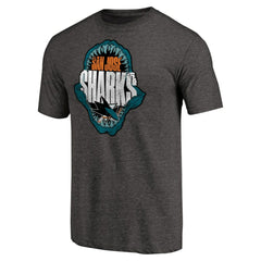 San Jose Sharks Hometown Collection Chomp Tri-Blend T-Shirt - Black T-shirts