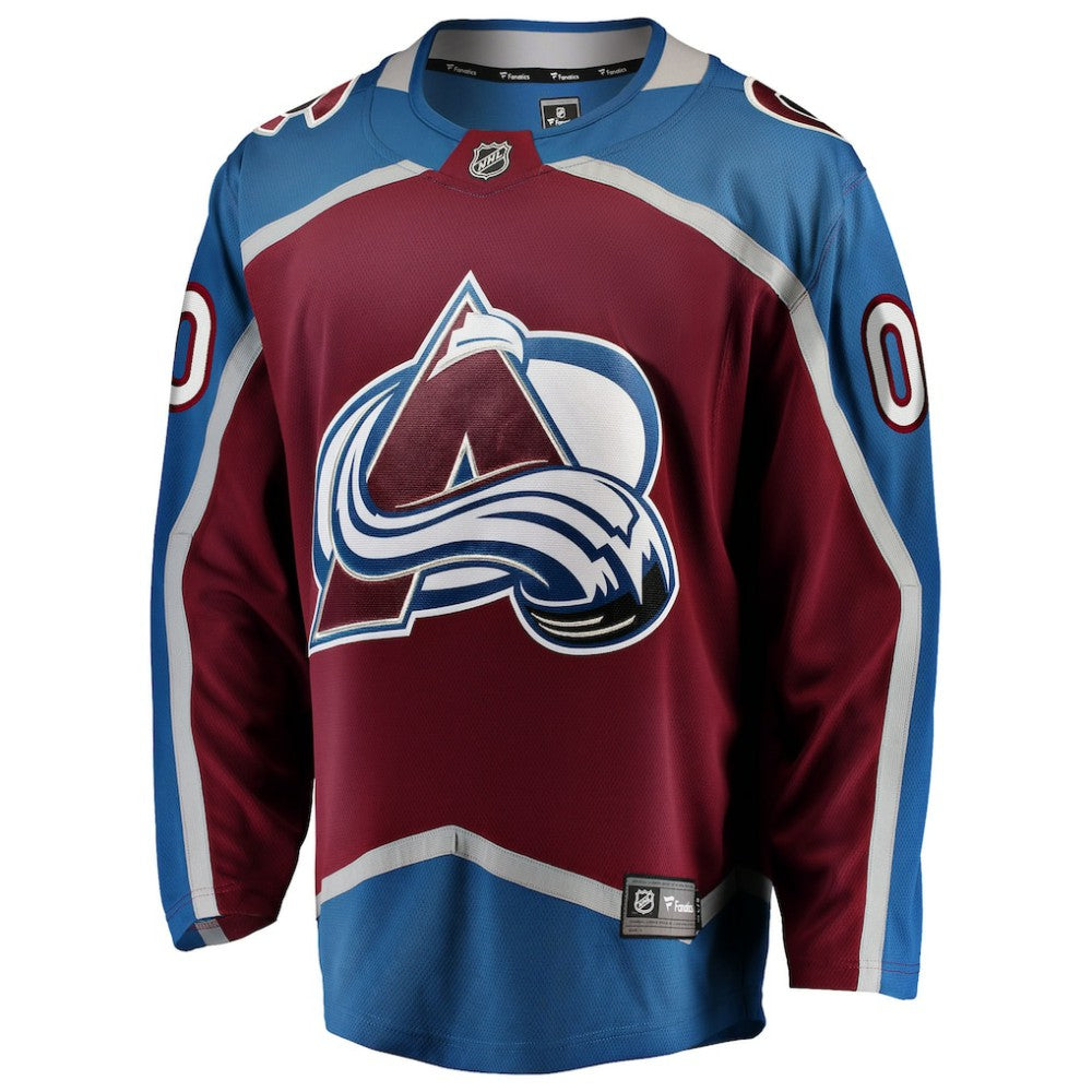 Colorado Avalanche Fanatics Home Breakaway Custom Jersey - Maroon Jerseys