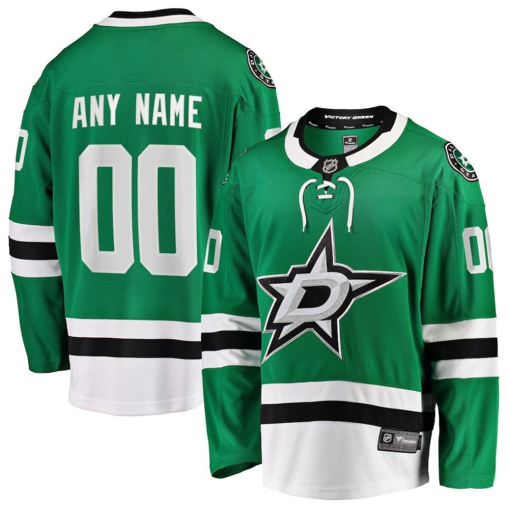 Dallas Stars Fanatics Home Breakaway Custom Jersey - Green Jerseys