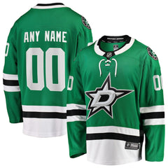 Dallas Stars Fanatics Home Breakaway Custom Jersey - Green Jerseys