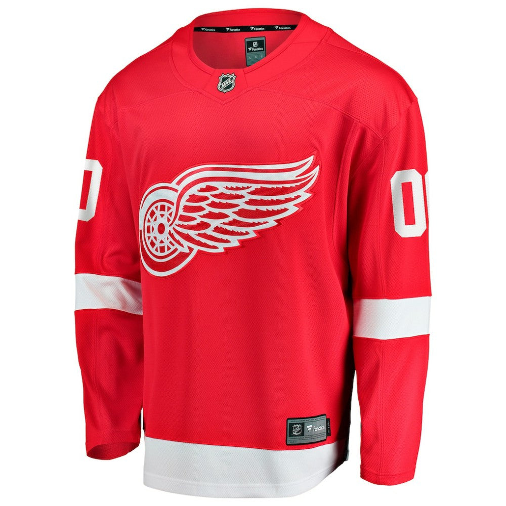 Detroit Red Wings Fanatics Home Breakaway Custom Jersey - Red Jerseys