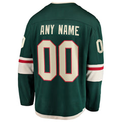 Minnesota Wild Fanatics Home Breakaway Custom Jersey - Green Jerseys