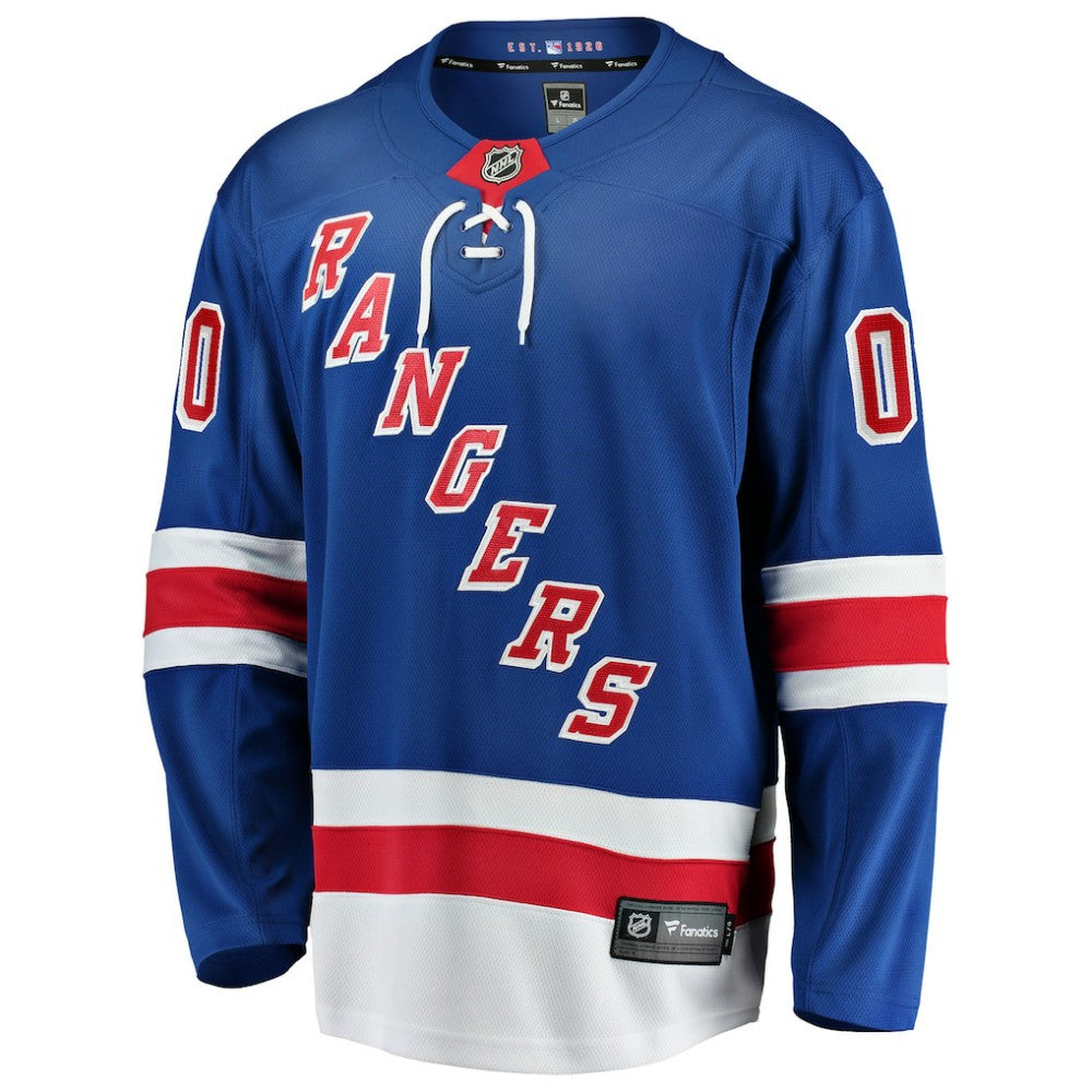 New York Rangers Fanatics Home Breakaway Custom Jersey - Blue Jerseys