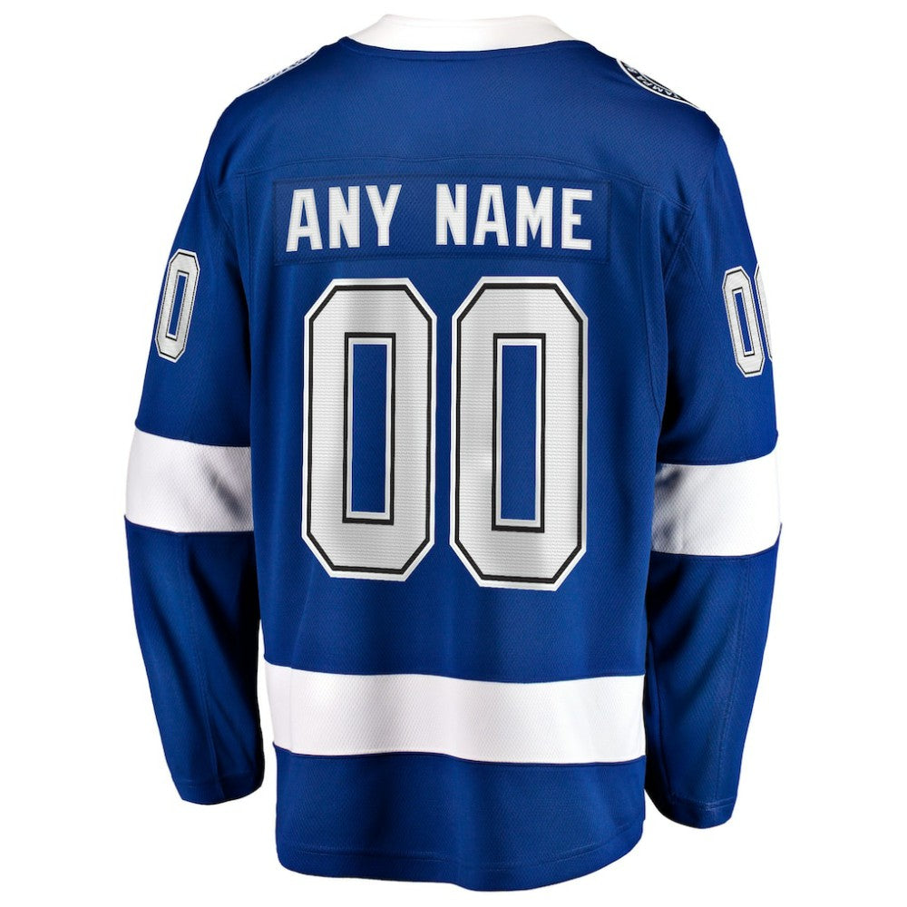 Tampa Bay Lightning Fanatics Home Breakaway Custom Jersey - Blue Jerseys