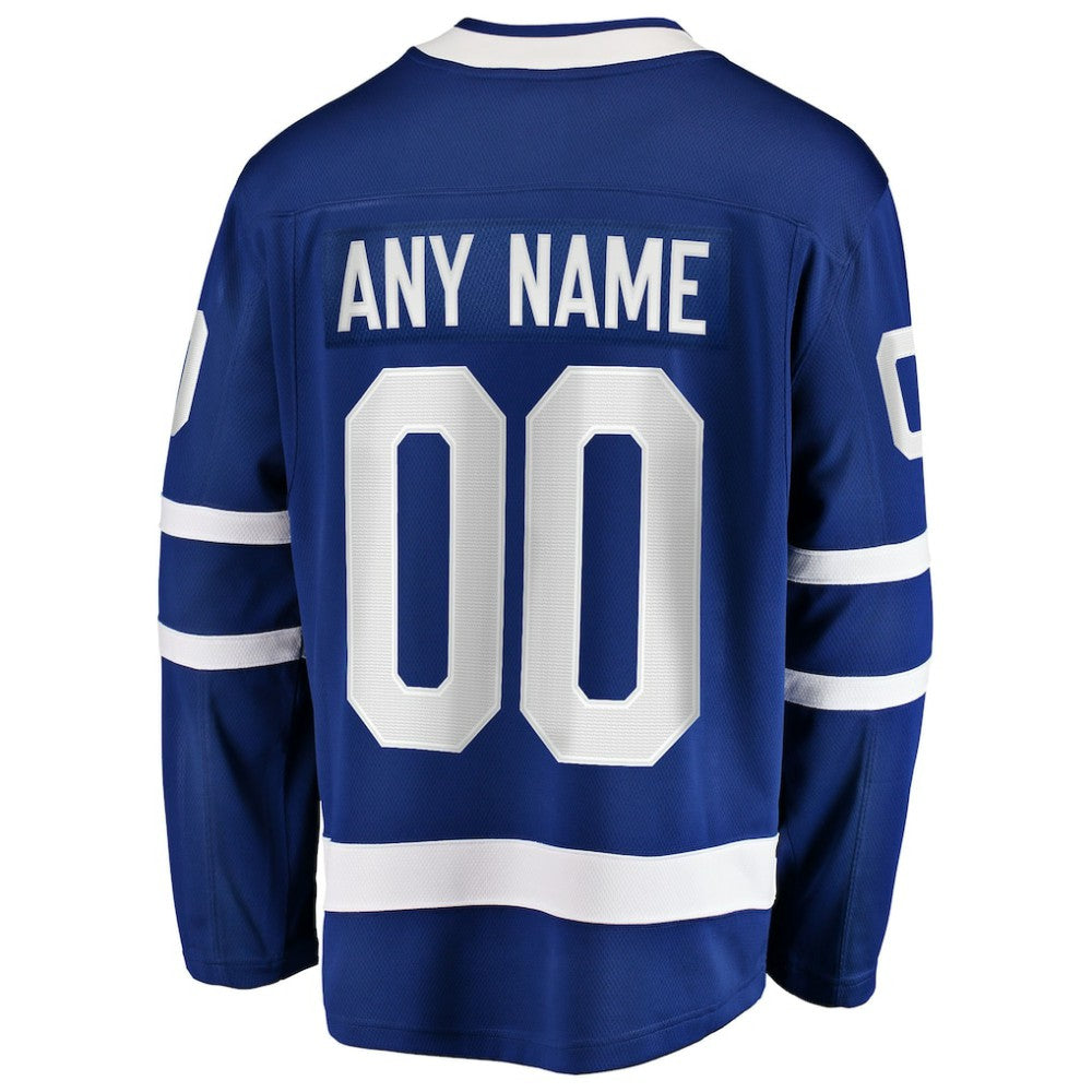 Toronto Maple Leafs Fanatics Home Breakaway Custom Jersey - Blue Jerseys