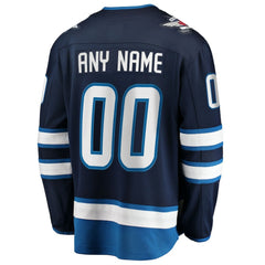 Winnipeg Jets Fanatics Home Breakaway Custom Jersey - Blue Jerseys