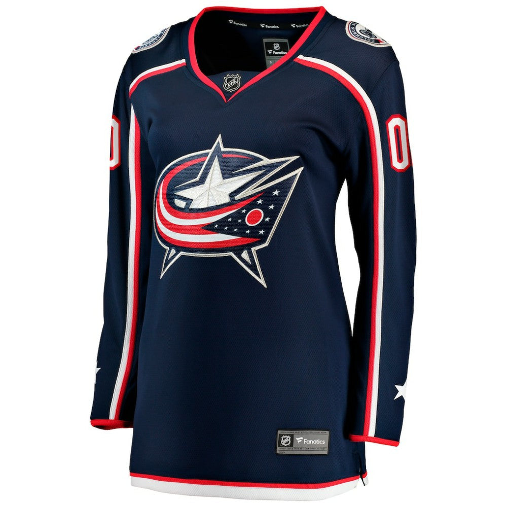 Columbus Blue Jackets Fanatics Women's Home Breakaway Custom Jersey - Navy Jerseys