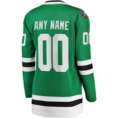 Dallas Stars Fanatics Women's Home Breakaway Custom Jersey - Green Jerseys