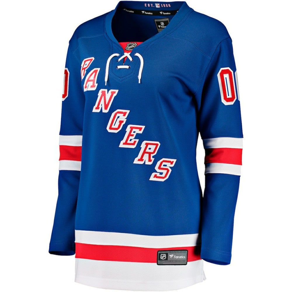 New York Rangers Fanatics Women's Home Breakaway Custom Jersey - Blue Jerseys